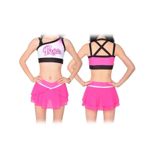 Cheer Practice Wear Crop Top Uniform Outfit