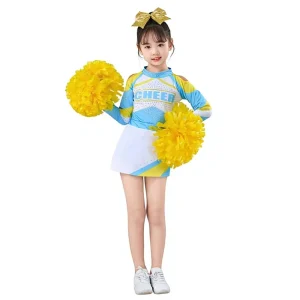 Cheerleading Performance Children’s Costume New Professional Dance Suit Youth Games Group Cheering Polyester Milk Silk Soft