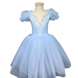 Children Princess Ballet Dress Tulle Tutu Skirt Classical Dancewear for Stage Performance Girls Dance Costume Dress