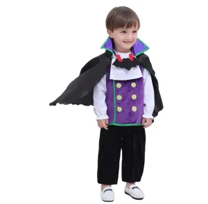 Children’s 4-Piece Long-Sleeve Vampire Suit