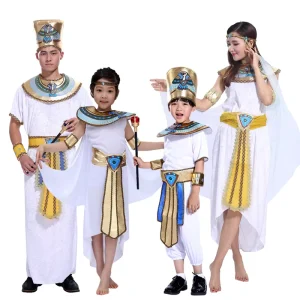 Children’s Ancient Egyptian Pharaoh Cleopatra Prince Princess Halloween Costume