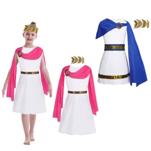 Children’s Ancient Greek Toga Costume with Roman God Robe