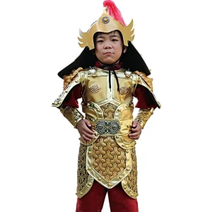 Children’s Ancient Soldier Faux Leather Character Armor Halloween Stage Performance Costume for Manufacturers