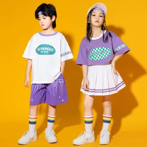 Children’s Cheerleading Performance Costume Kindergarten Group Performance Costume Student Sports Day Costume Hip Hop Suit Boy