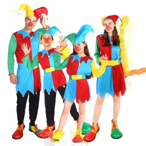 Children’s Clown Costume Polyester Festival and Stage Performance Wear