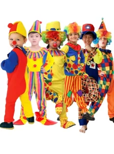 Children’s Clown Costume for Halloween Stage Performance Masquerade