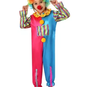 Children’s Colorful Clown Cosplay Costume