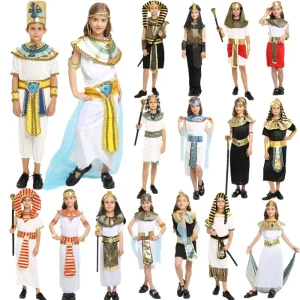 Children’s Egyptian Warrior Pharaoh Prince Cosplay Costume