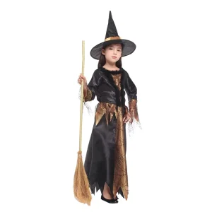 Children’s Gothic Witch Dress Costume with Mask