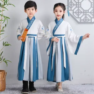 Children’s Guoxue Hanfu Sanzijing Dizigui Traditional Stage Performance Dress