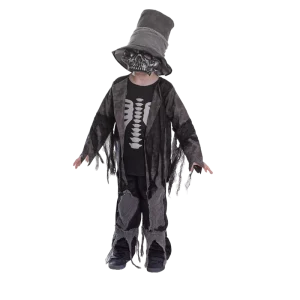 Children’s Halloween Grave Digger Skeleton Costume for Party Stage Performance