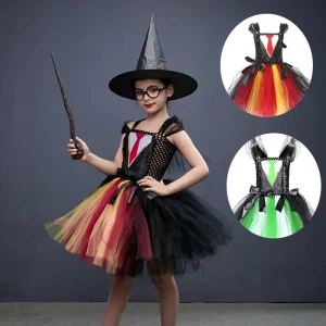 Children’s Halloween Little Witch Cosplay Costume Dress