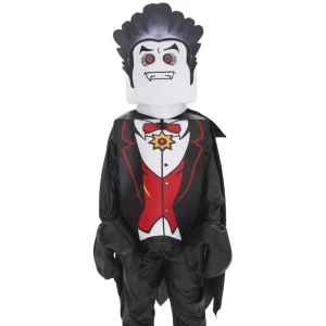 Children’s Halloween Vampire Count Black Skull Costume