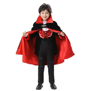 Children’s Halloween Vampire Earl Costume Cloak