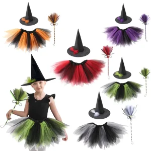 Children’s Halloween Witch Masquerade Costume Suit