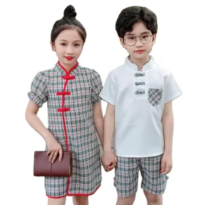 Children’s Han Chinese Choral Performance Costume Tang Suit Summer Student Traditional Wear