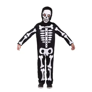 Children’s Horror Cosplay Skeleton Ghost Kids Halloween Boy Costumes Skeleton Suit