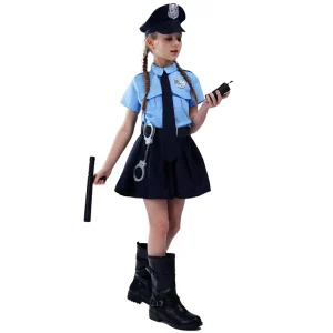 Children’s Officer Costume for Kids Carnival Party Dress-Up
