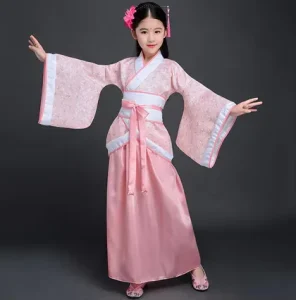 Children’s Traditional Chinese Hanfu Dance Costume for Stage Performance