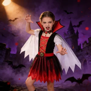 Children’s Victorian Vampire Queen Costume Set