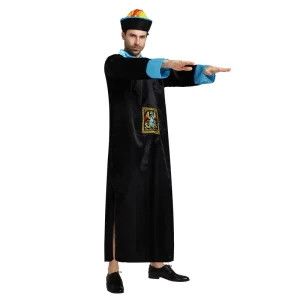 China Style Horrored Death Cosplay Ghost Zombie Halloween Costume for Adults