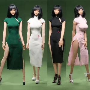 Chinese Cheongsam Qipao High Slit 1 6 Scale Fantasy Series Female Soldier Figure for 14 Years & up