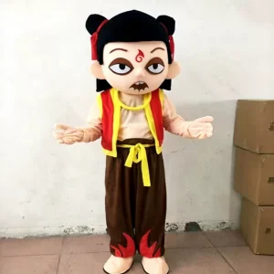 Chinese Mythological Figure Nezha Mascot Adult Costume