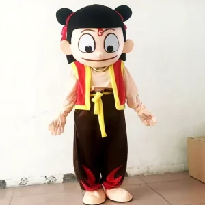 Chinese Mythological Figure Nezha Mascot Adult Costume