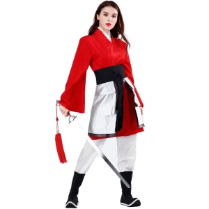 Chinese Style Mulan Cosplay Costume for Women and Girls