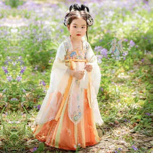 Chinese Traditional Girls Hanfu Dress