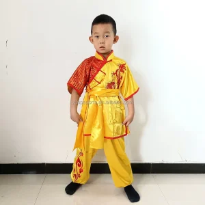 Chinese Traditional Martial Arts Performance Costume Embroidered with Sequins