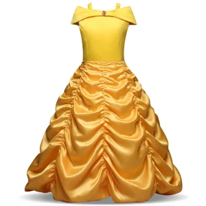 Christmas Princess Belle Dress Costume for Stage Performance Cosplay