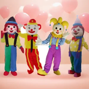 Clown Cartoon Doll Costume Funny Anime Character Walking Cos Headgear Performance Props Performance Doll Clothing