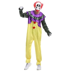 Clown Costume Set for Halloween Party Role Play Carnival Cosplay