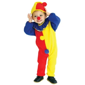Clown Dress Costume for Children, Boys and Girls, Birthday Halloween Carnival Parties