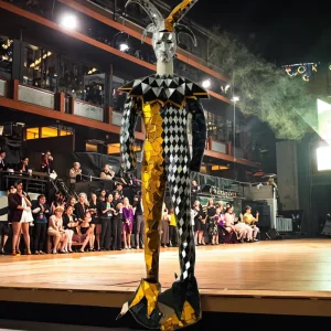 Clown Mirror Man Costume for Adults Dance Suit for Nightclub DJ and Stage Shows