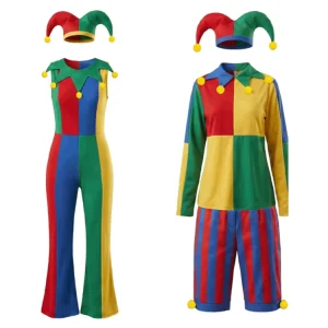 Clown Role-Playing Cosplay Costume for Carnival and Halloween