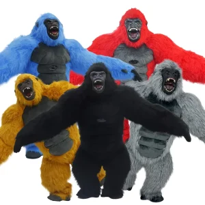 Colorful King Kong Inflatable Mascot Costume for Adults