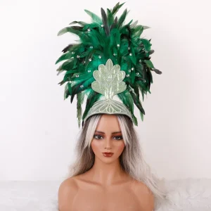 Comfortable Structurally Stable Soft and Breathable Feather Headwear for Festival Celebrations and Role Playing Events