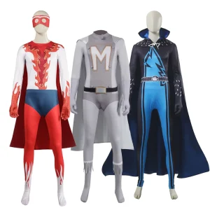 Cosplay Costume Set 3 Styles Superhero Bodysuit with Cape