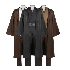 Cosplay Jedi Knight Men’s Costume Robe Anakin Adult Halloween Cosplay Jedi Costume for Men Costume Set