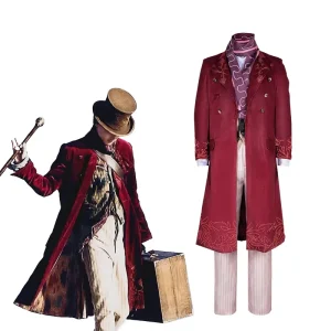 Cosplay Outfit Red Coat Movie Costume