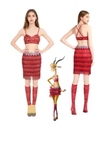 Crazy Animal City Xia Qi Sheep Women’s Children’s European American Stage Performance Costume Soft hand Polyester
