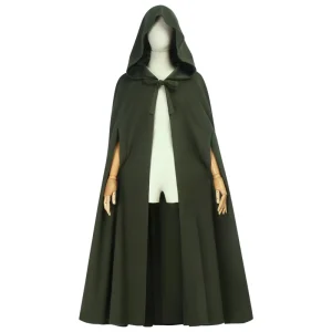 Cross border Medieval Polyester Hobbit Hooded Cape Renaissance Halloween TV Movie Costume Party Cosplay Unisex Adults In Stock