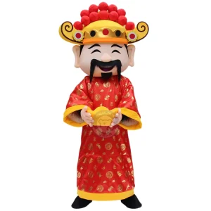 Custom Adult God of Wealth Cartoon Mascot Costume