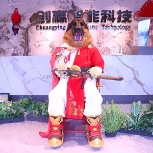 Custom Animatronic Wolf Animal Character Costume for Theme Parks and Museums