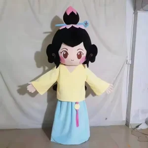 Custom Cartoon Hanfu Girl Character Mascot Costume for Commercial Events