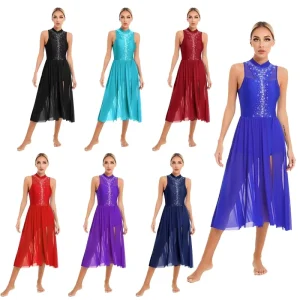 Custom Dance Costume Dance Dress Costume Lyrical Contemporary Skirt Dress Dance Costumes Performance