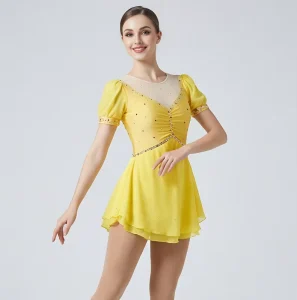 Custom High Quality Manufacturer Factory Figure Skating Dress Girls Teens Ice Skating Competition Dance Costume Adults Kids
