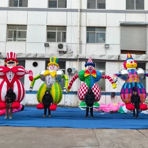 Custom Inflatable Clown Costume Puppet for Outdoor Parades and Stage Performances